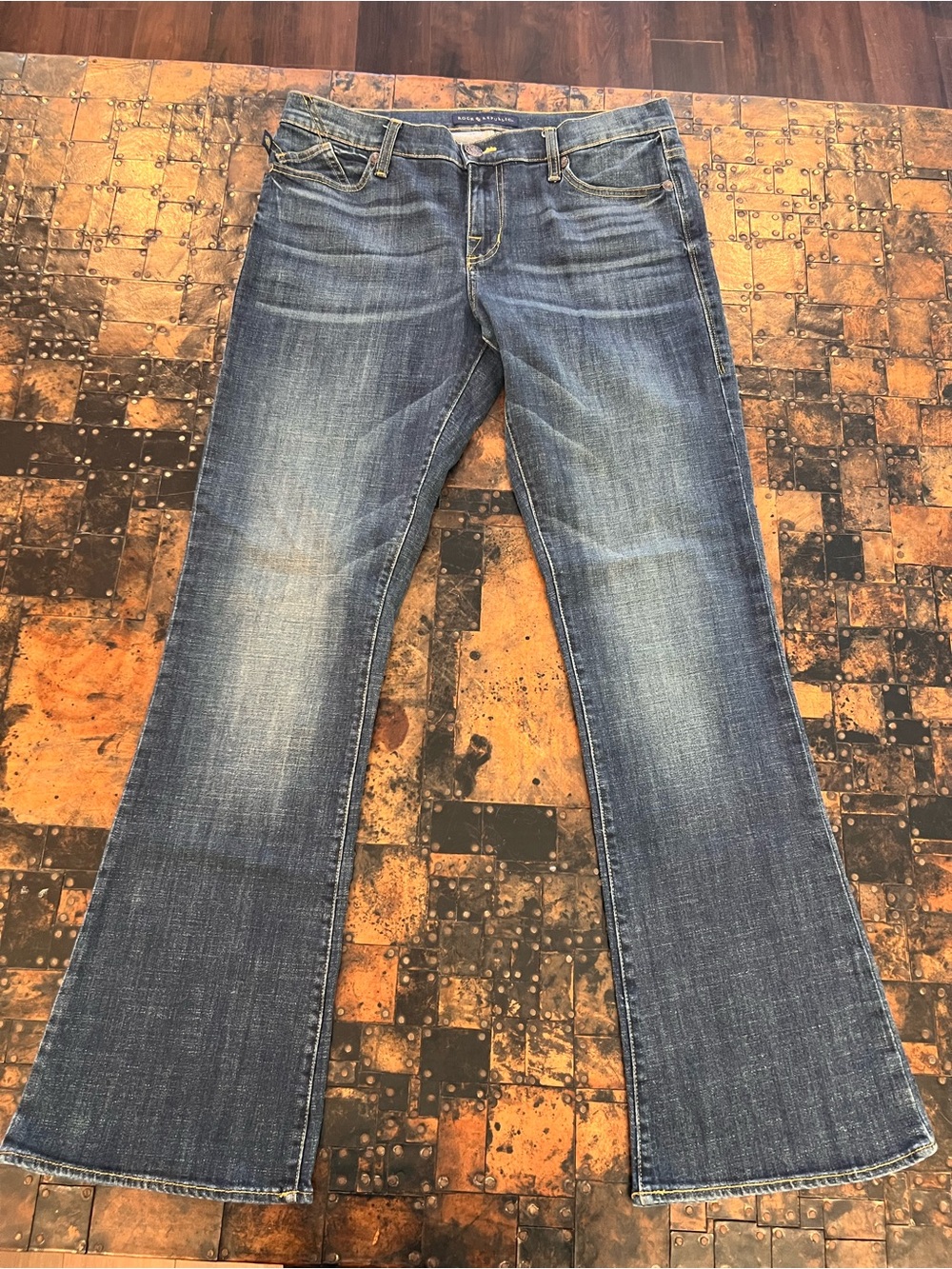 Rock & Republic Kasandra Women's Flared Jeans in Faded Blue